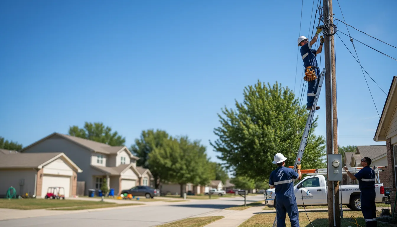 Residential electrician providing installation services in Pine Valley, NY